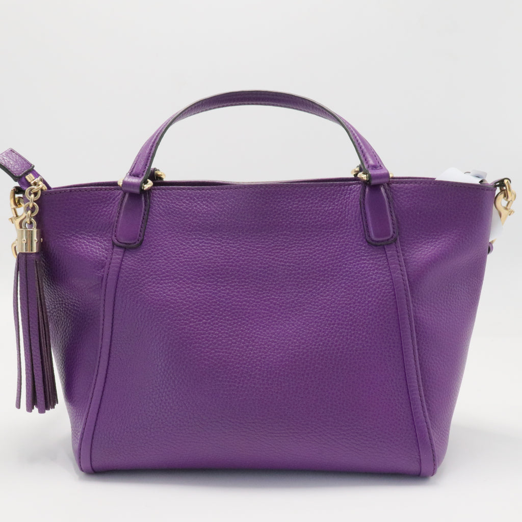 Soho Convertible Top Handle Bag Leather Small