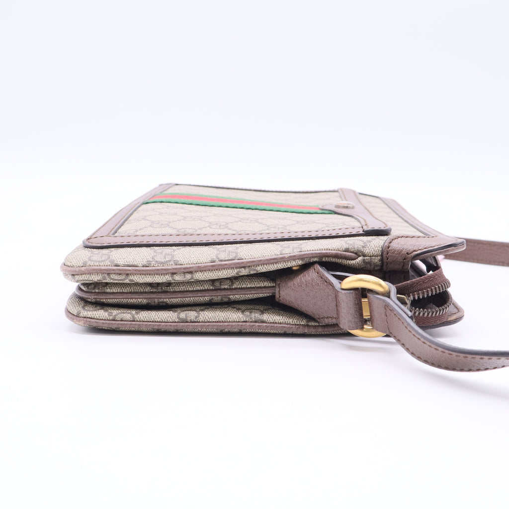 Ophidia Zip Shoulder Bag GG Coated Canvas Medium Twins LDJ3165