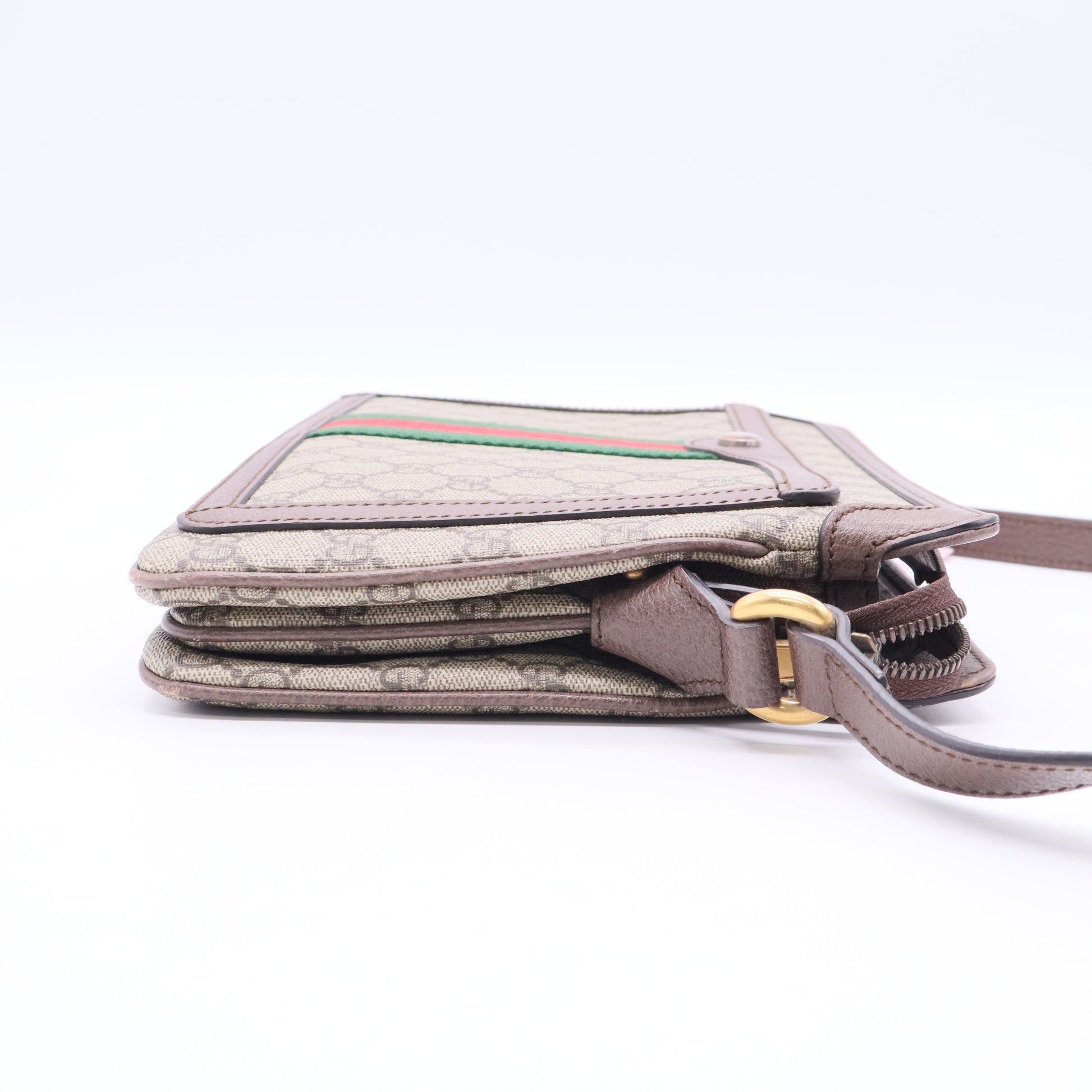 Ophidia Zip Shoulder Bag GG Coated Canvas Medium Twins LDJ3165