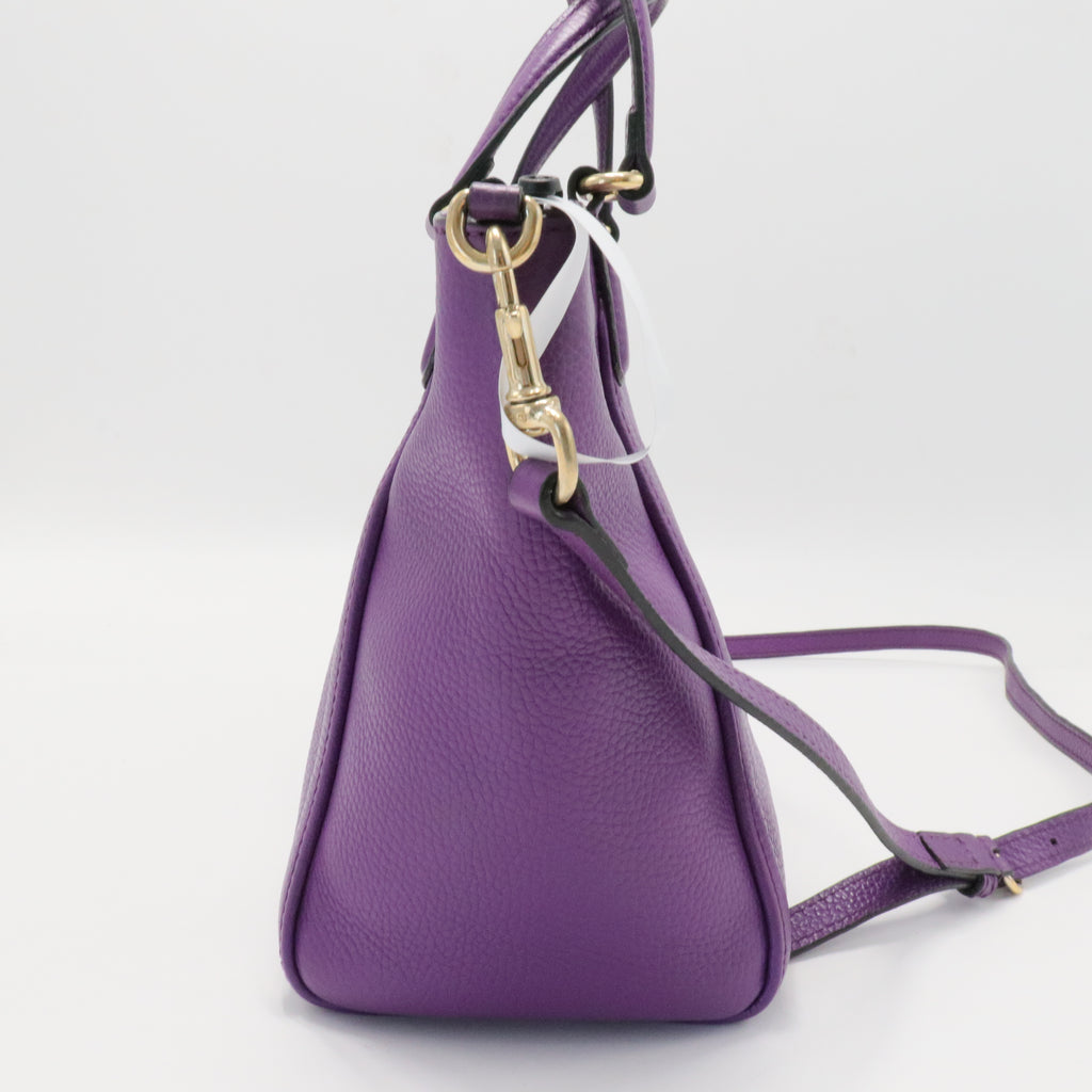 Soho Convertible Top Handle Bag Leather Small