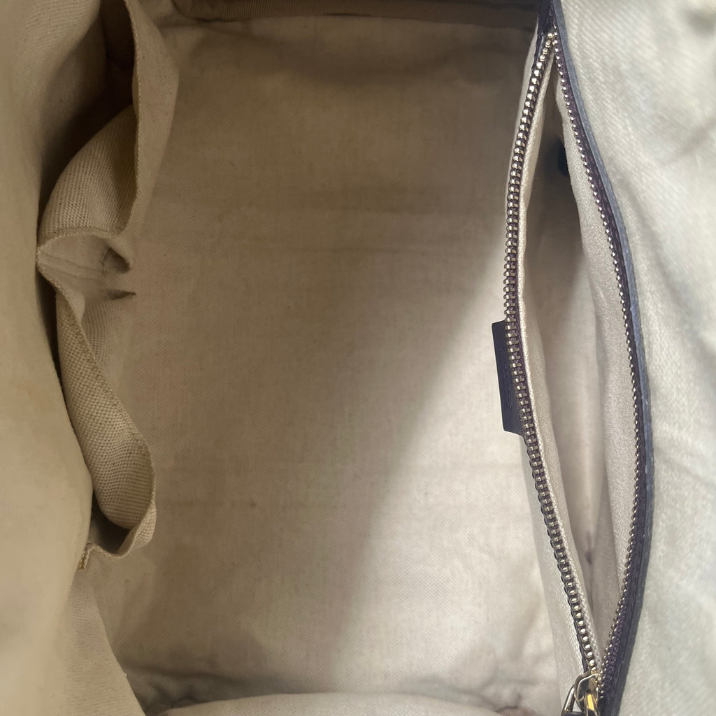 Brown GG Canvas Web Joy Boston Bag Beige twins