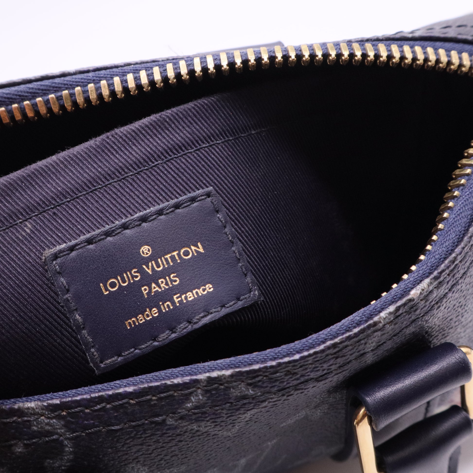 Monogram Bleach Keepall Bandouliere 25 Ink Blue twins
