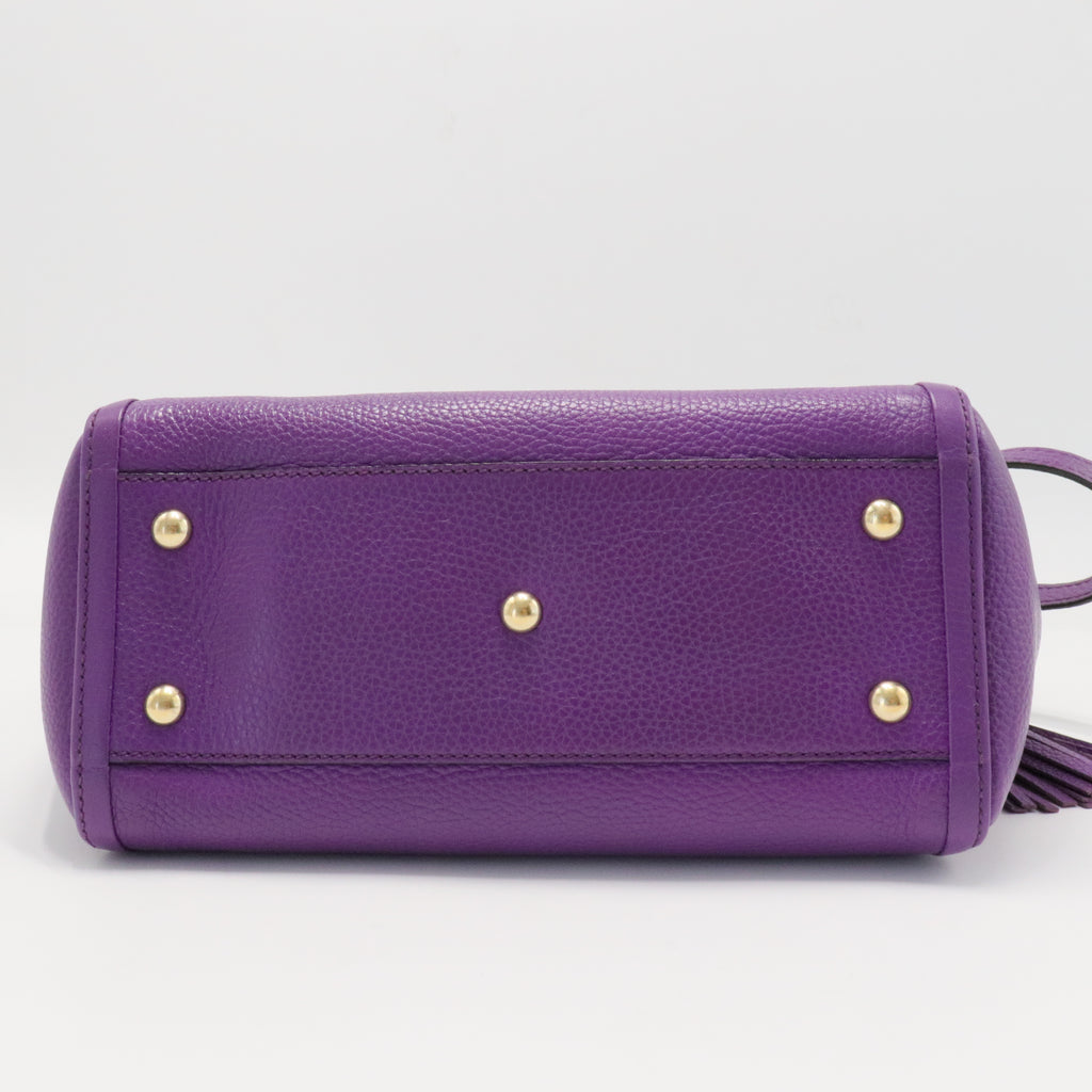 Soho Convertible Top Handle Bag Leather Small
