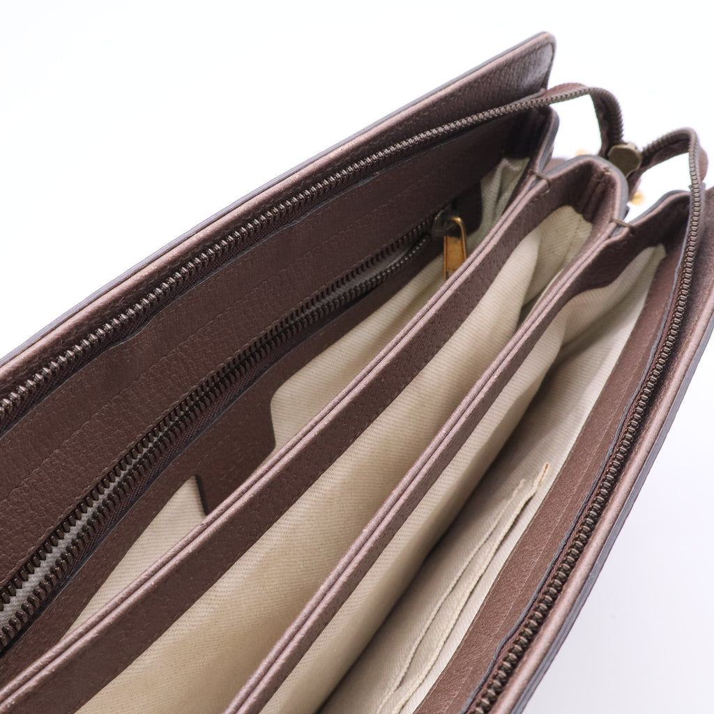 Ophidia Zip Shoulder Bag GG Coated Canvas Medium Twins LDJ3165