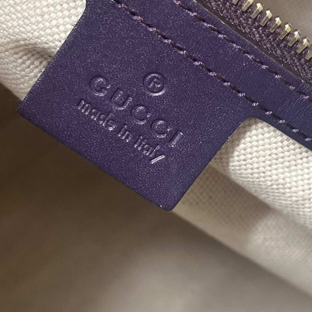 Brown GG Canvas Web Joy Boston Bag Beige twins