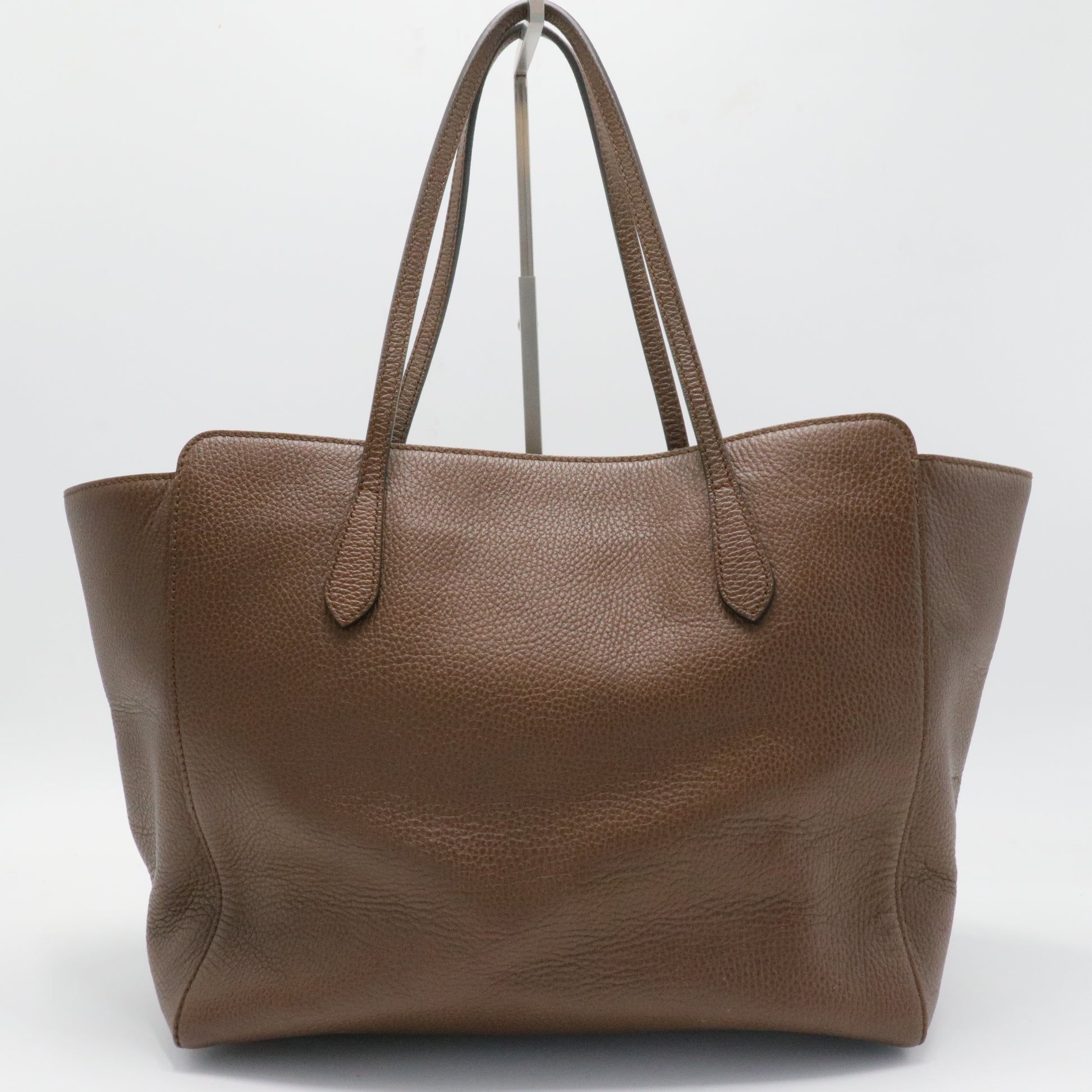 Dollar Calfskin Medium Swing Tote Grey