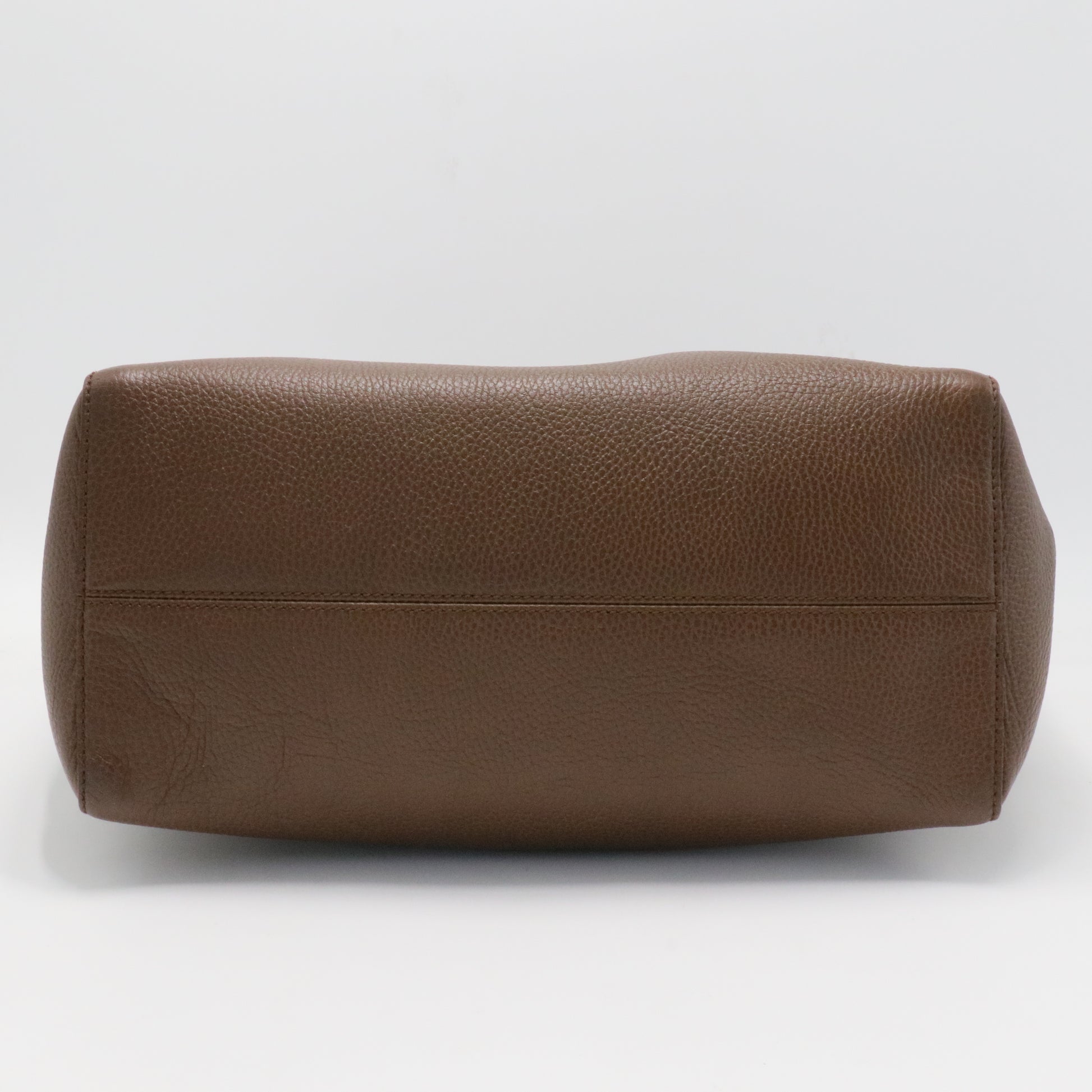 Dollar Calfskin Medium Swing Tote Grey