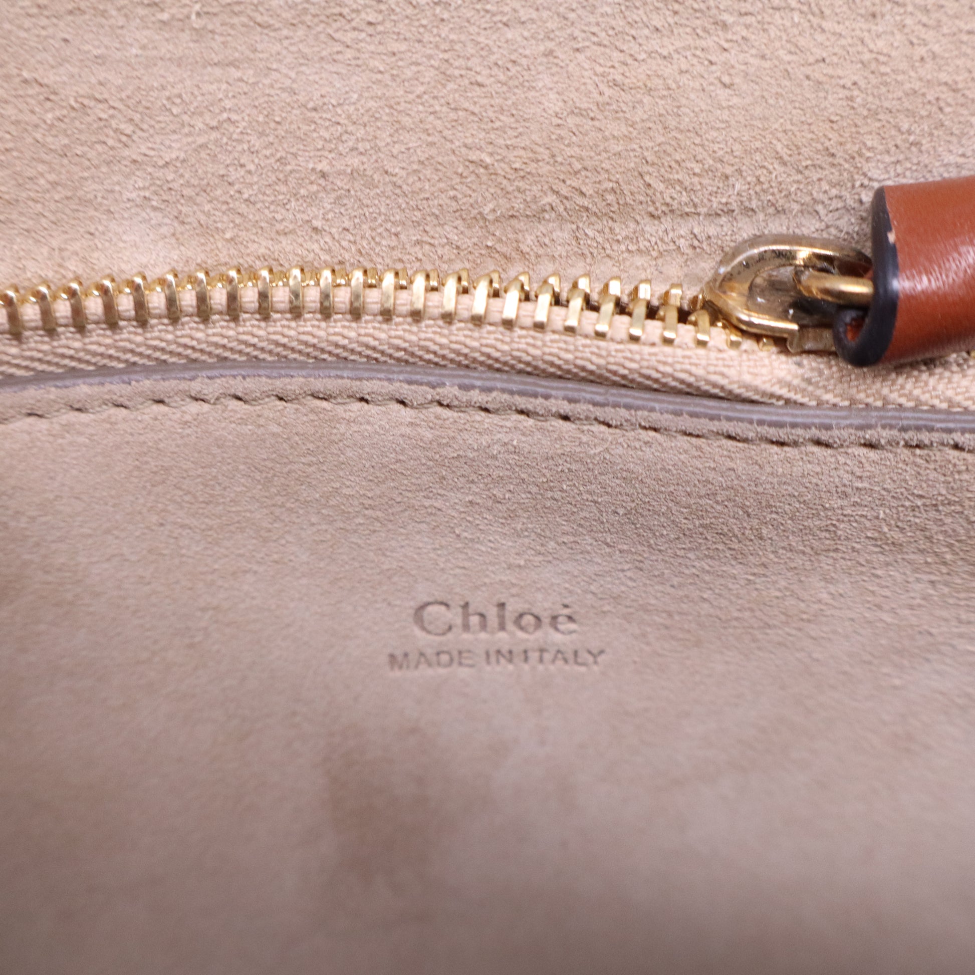 Suede Calfskin Medium Faye Shoulder Bag Tobacco B21222