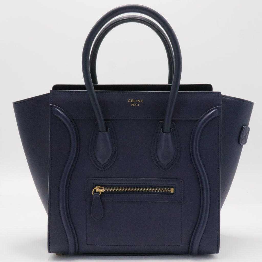 Luggage Bag Grainy Leather Micro