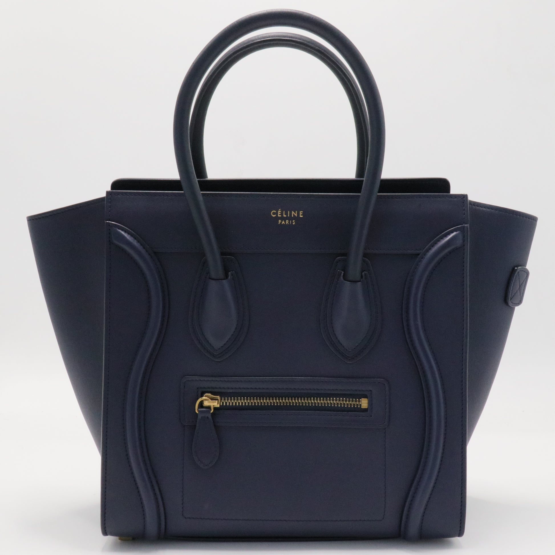 Luggage Bag Grainy Leather Micro