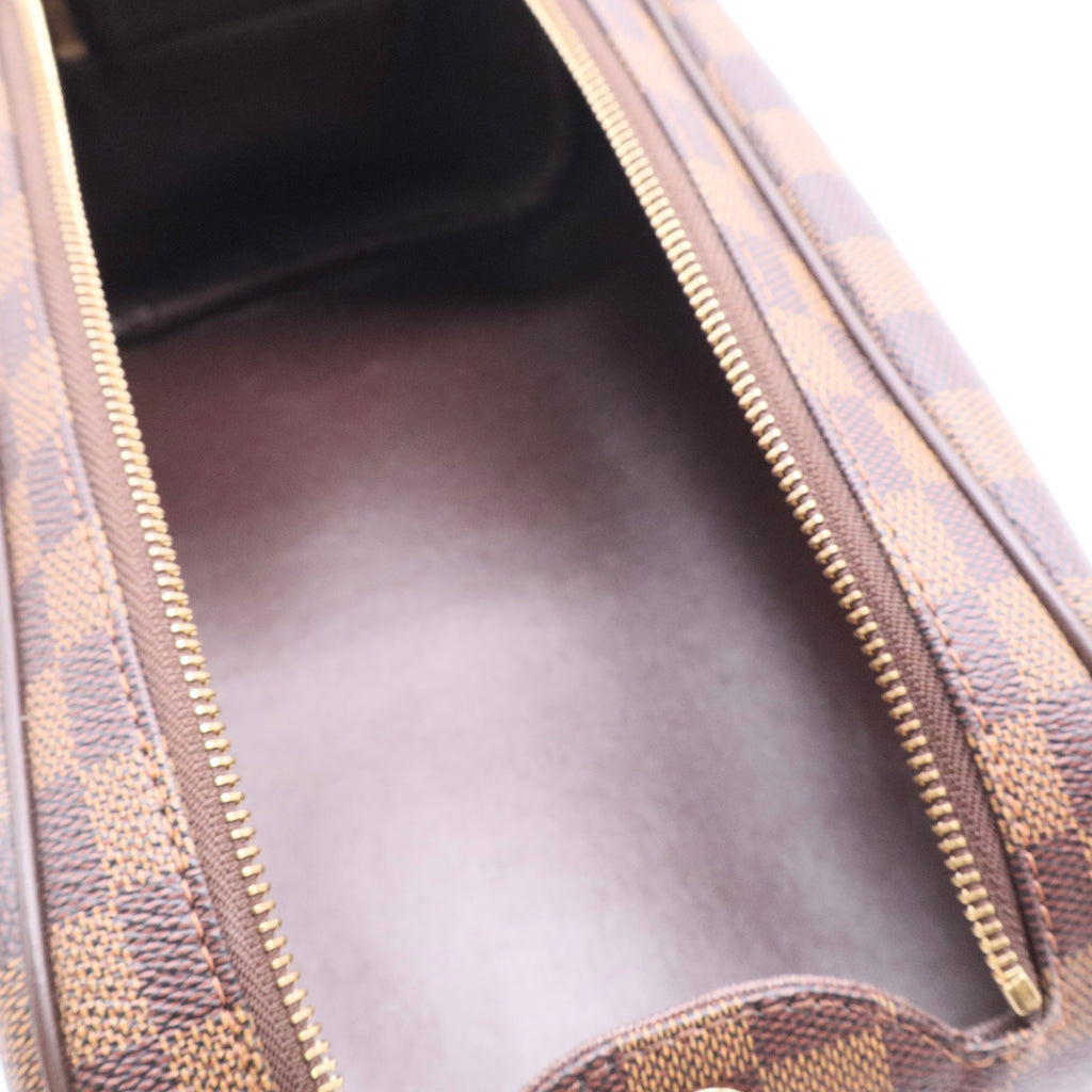 Louis Vuitton Damier Ebene Trousse Toilette King Size Brown Pouch Bag TWINS