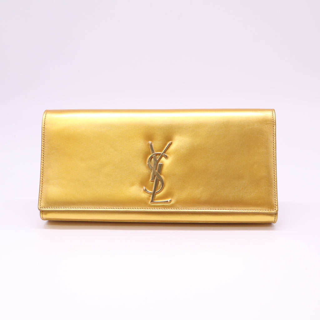 Saint Laurent Monogram Cassandre Flap Pouch Clutch W22029