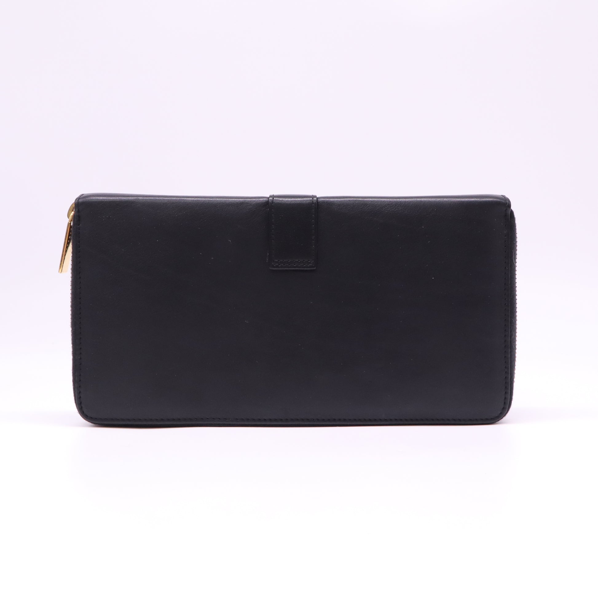Saint Laurent Calfskin Classic Y Ligne Zip Around Wallet W22120