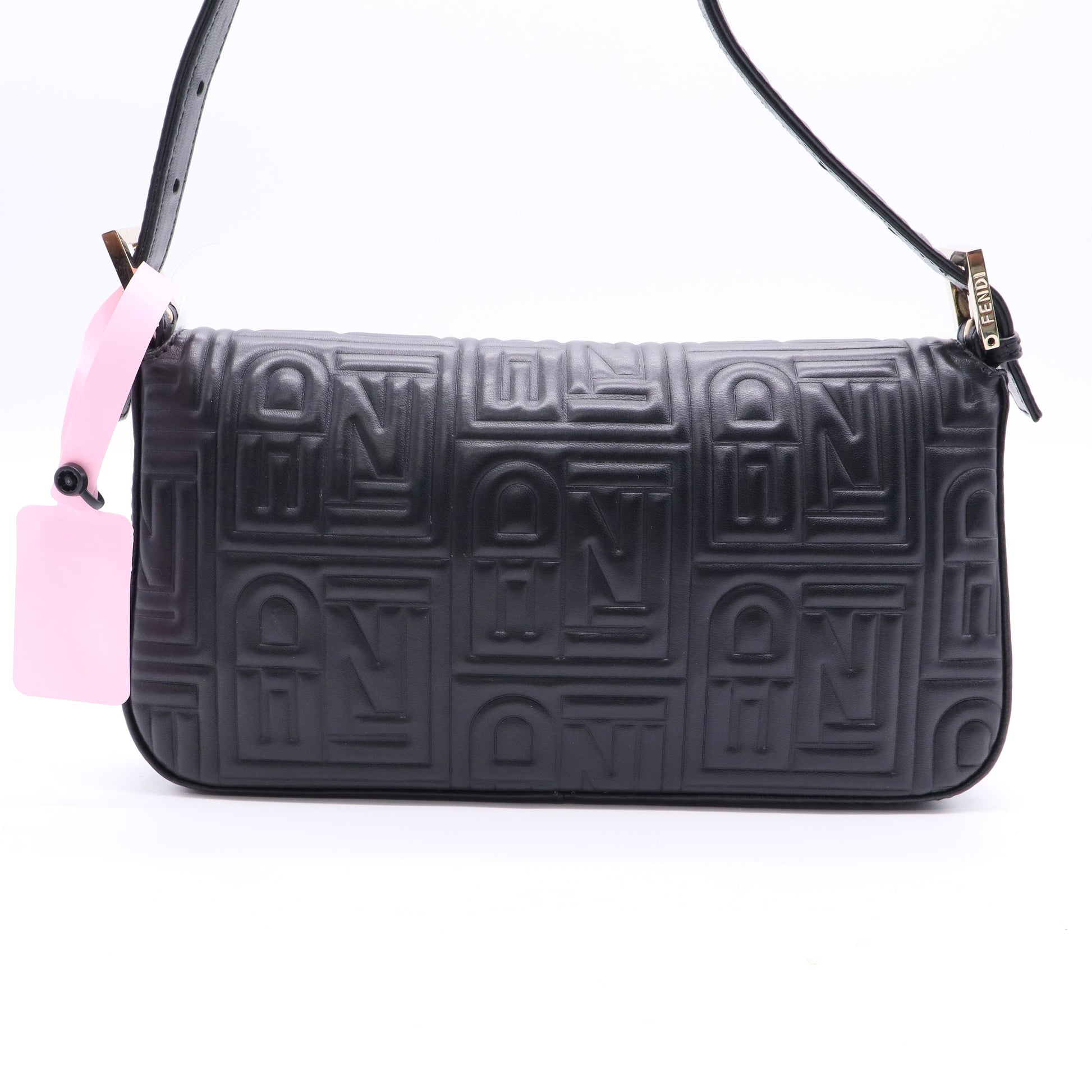 Fendi Nappa Logo Embossed Baguette TWINS