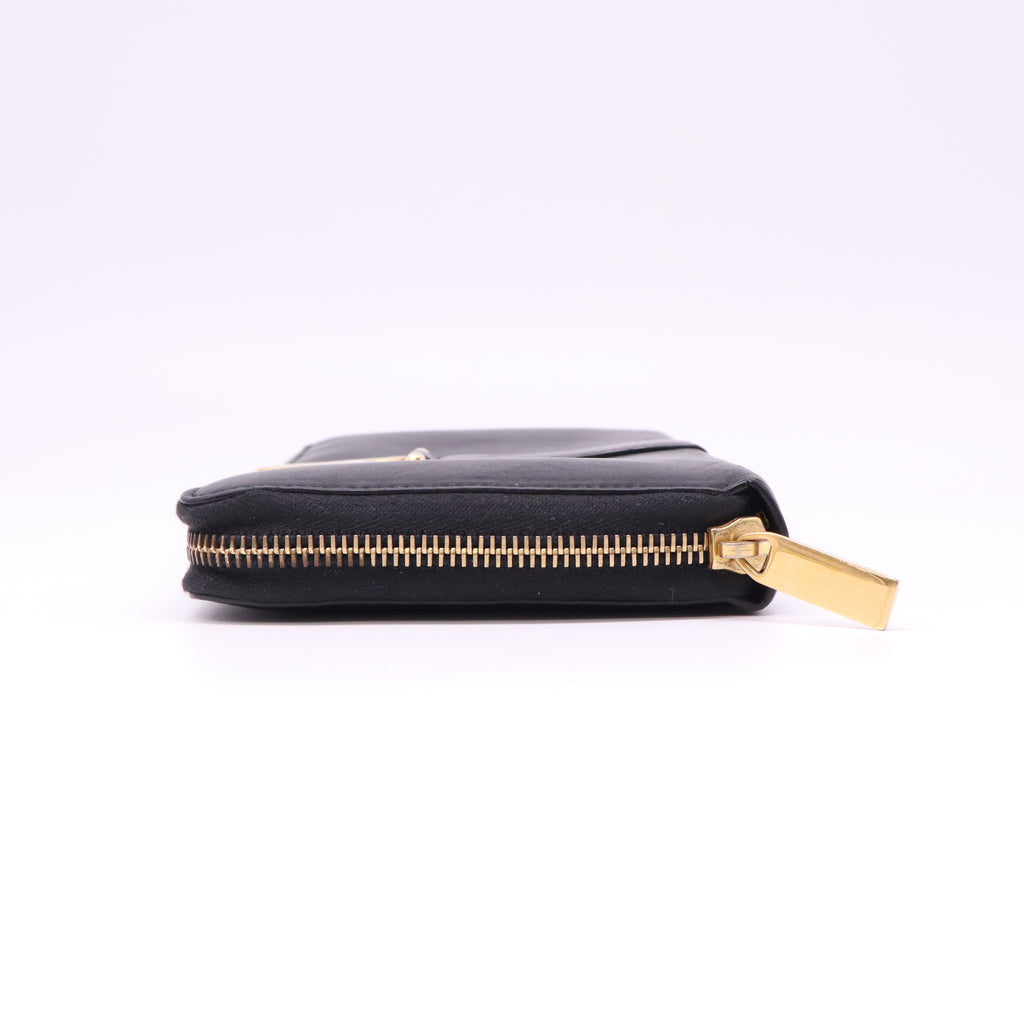 Saint Laurent Calfskin Classic Y Ligne Zip Around Wallet W22120