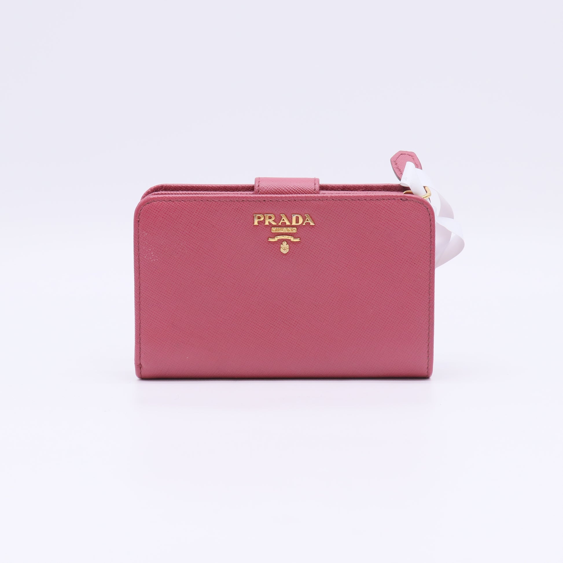 Prada Saffiano Metal Medium Bifold Wallet W22816