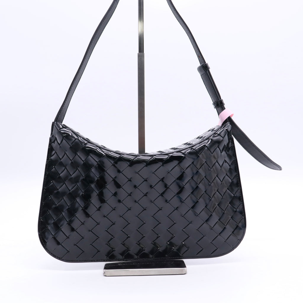 Intrecciato Patent Shoulder Bag twins