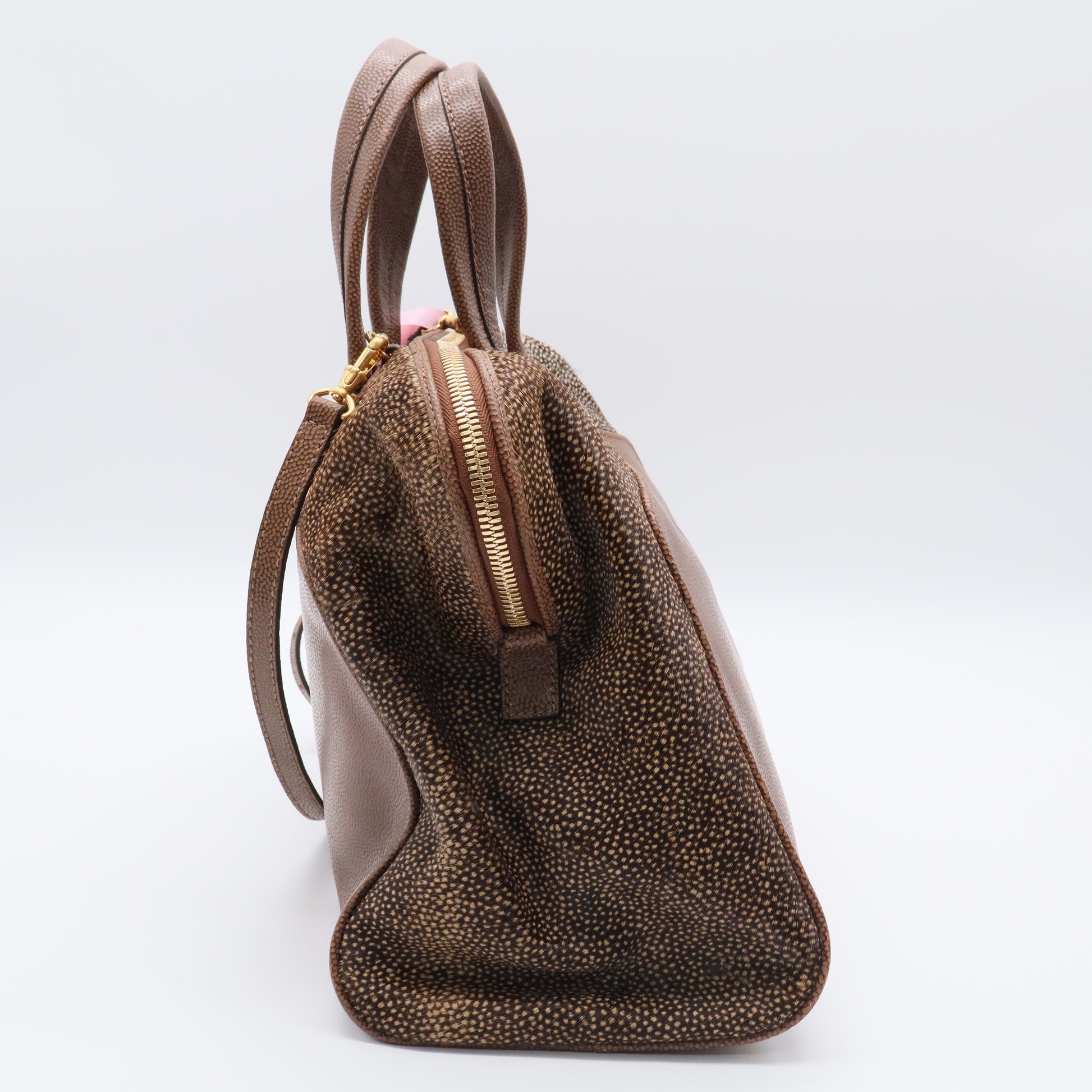Calf Hair Top Handle Bag Twins For Gisel
