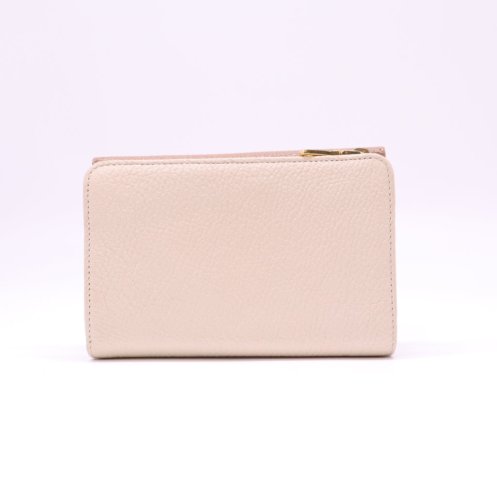 Miu Miu Madras Bicolor Flap Compact Wallet W22195