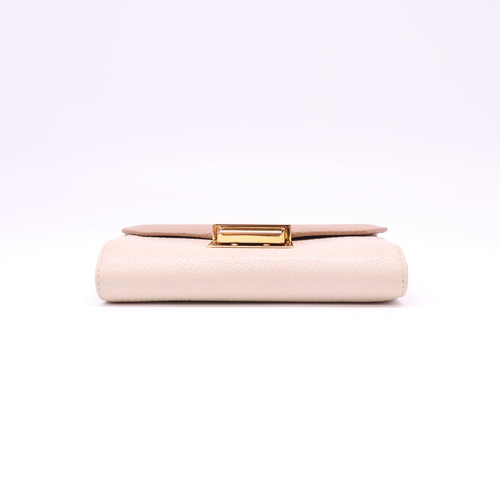 Miu Miu Madras Bicolor Flap Compact Wallet W22195