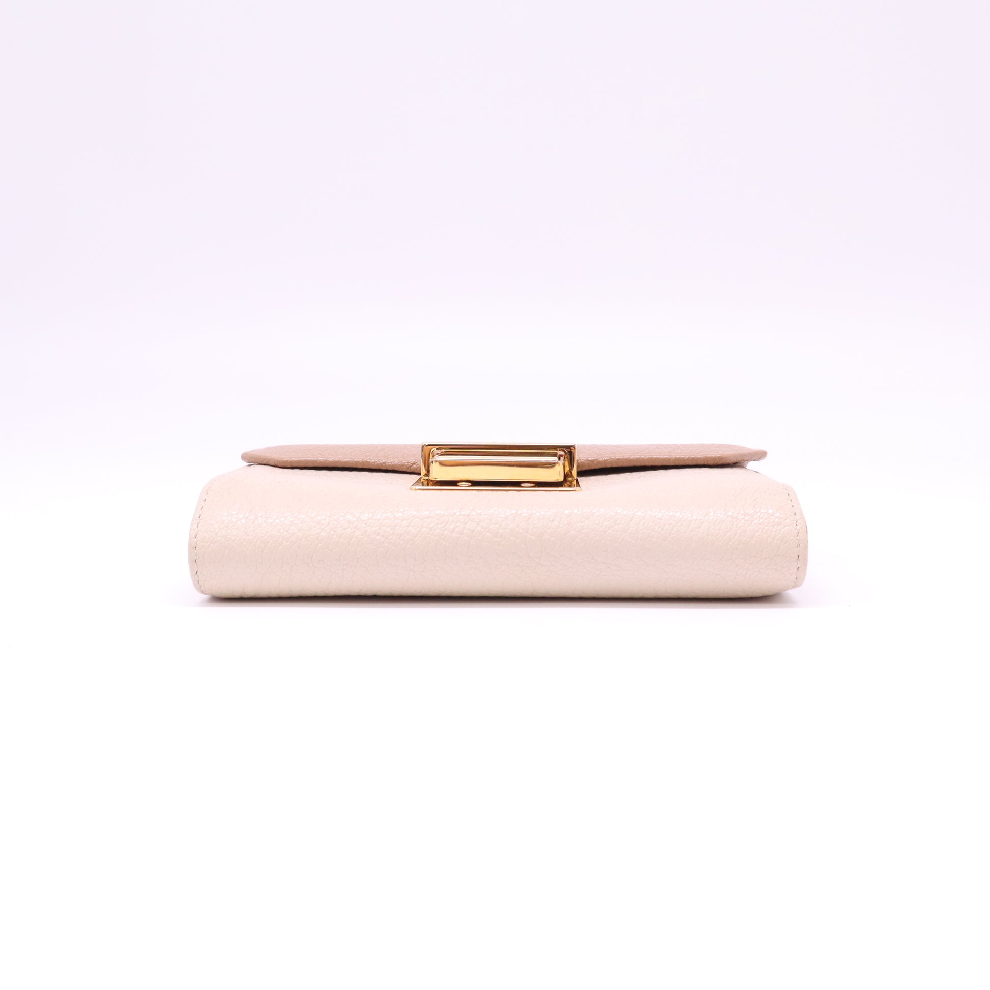 Miu Miu Madras Bicolor Flap Compact Wallet W22195