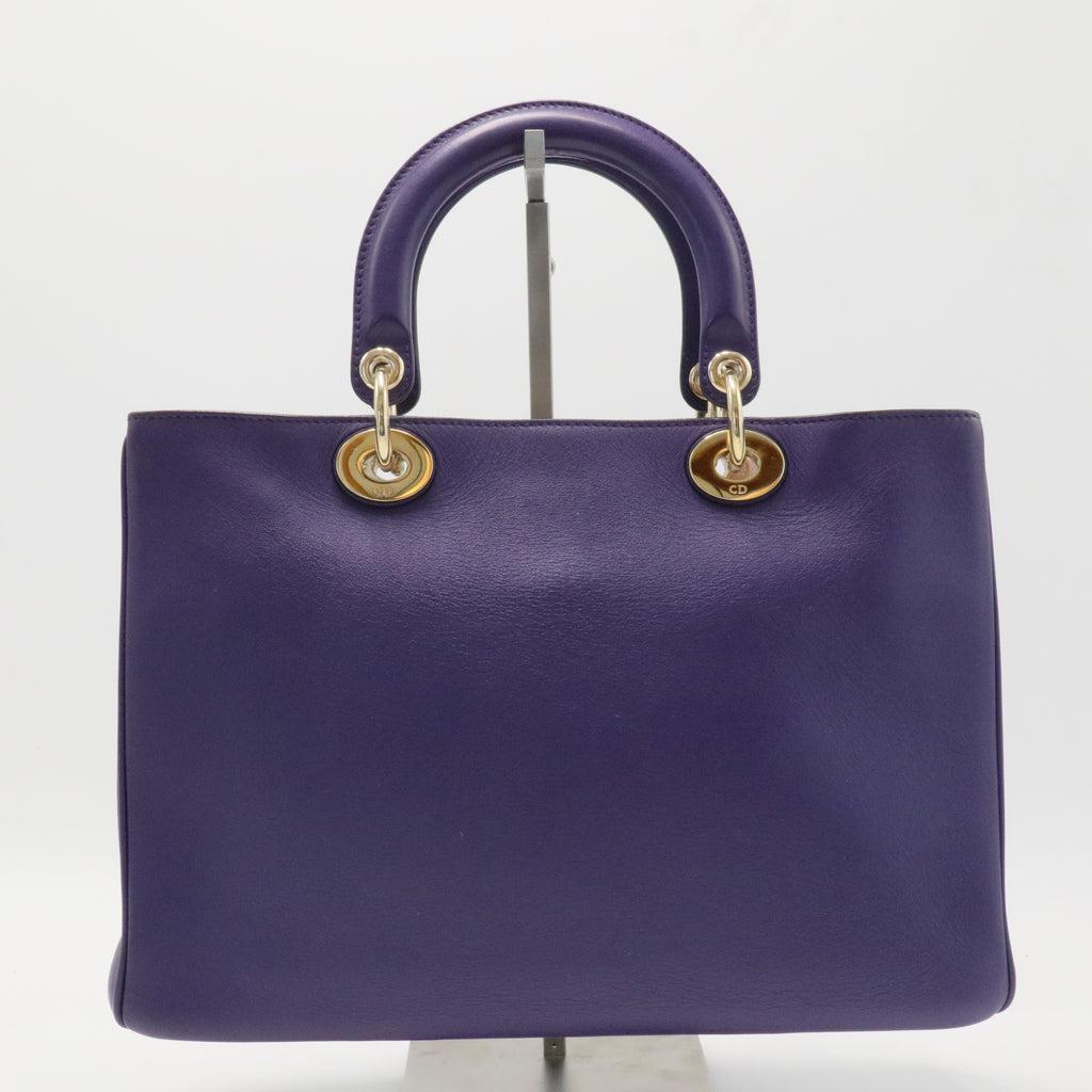 Smooth Calfskin Medium Diorissimo Tote Purple