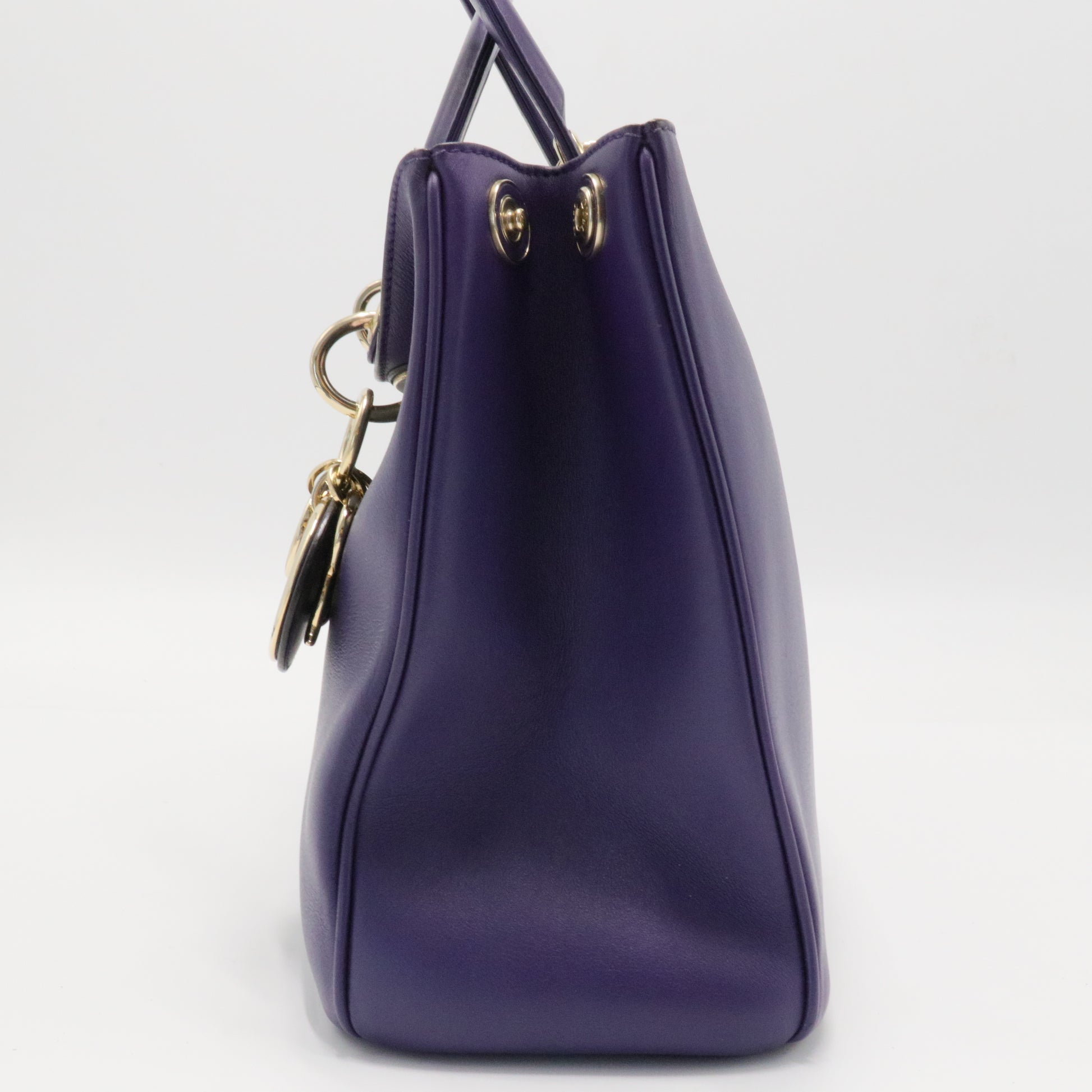 Smooth Calfskin Medium Diorissimo Tote Purple