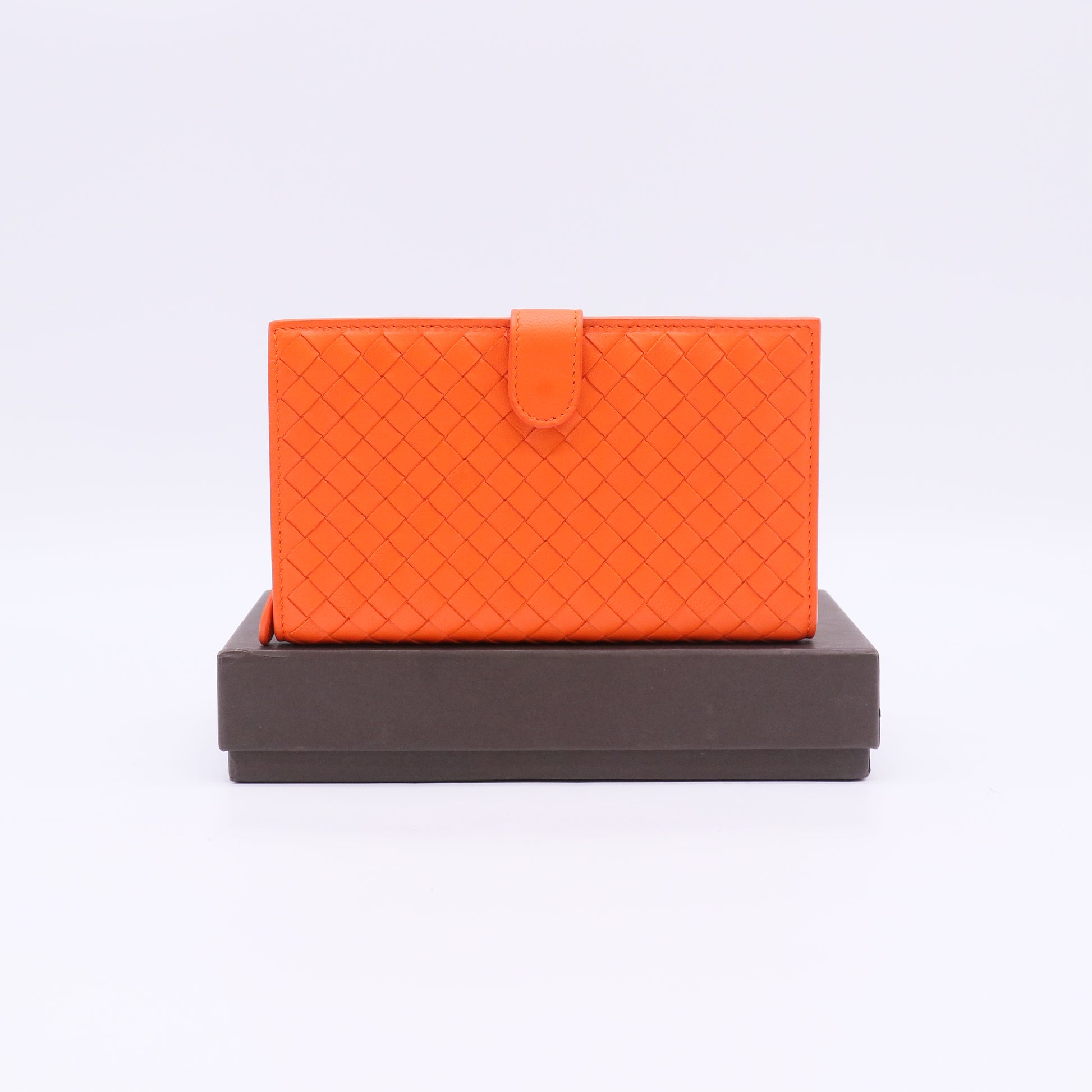 Bottega Veneta Intrecciato Nappa Leather Flap Continental Wallet W22809