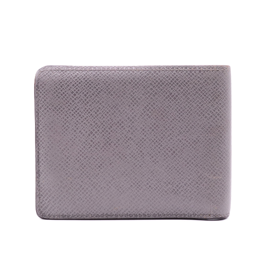 Louis Vuitton Grey Taiga Leather Bifold Wallet