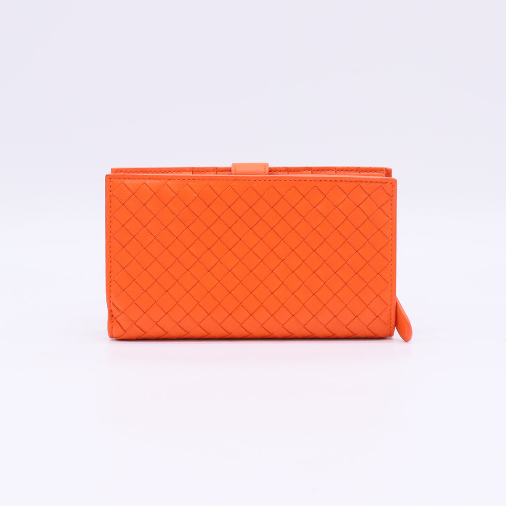 Bottega Veneta Intrecciato Nappa Leather Flap Continental Wallet W22809