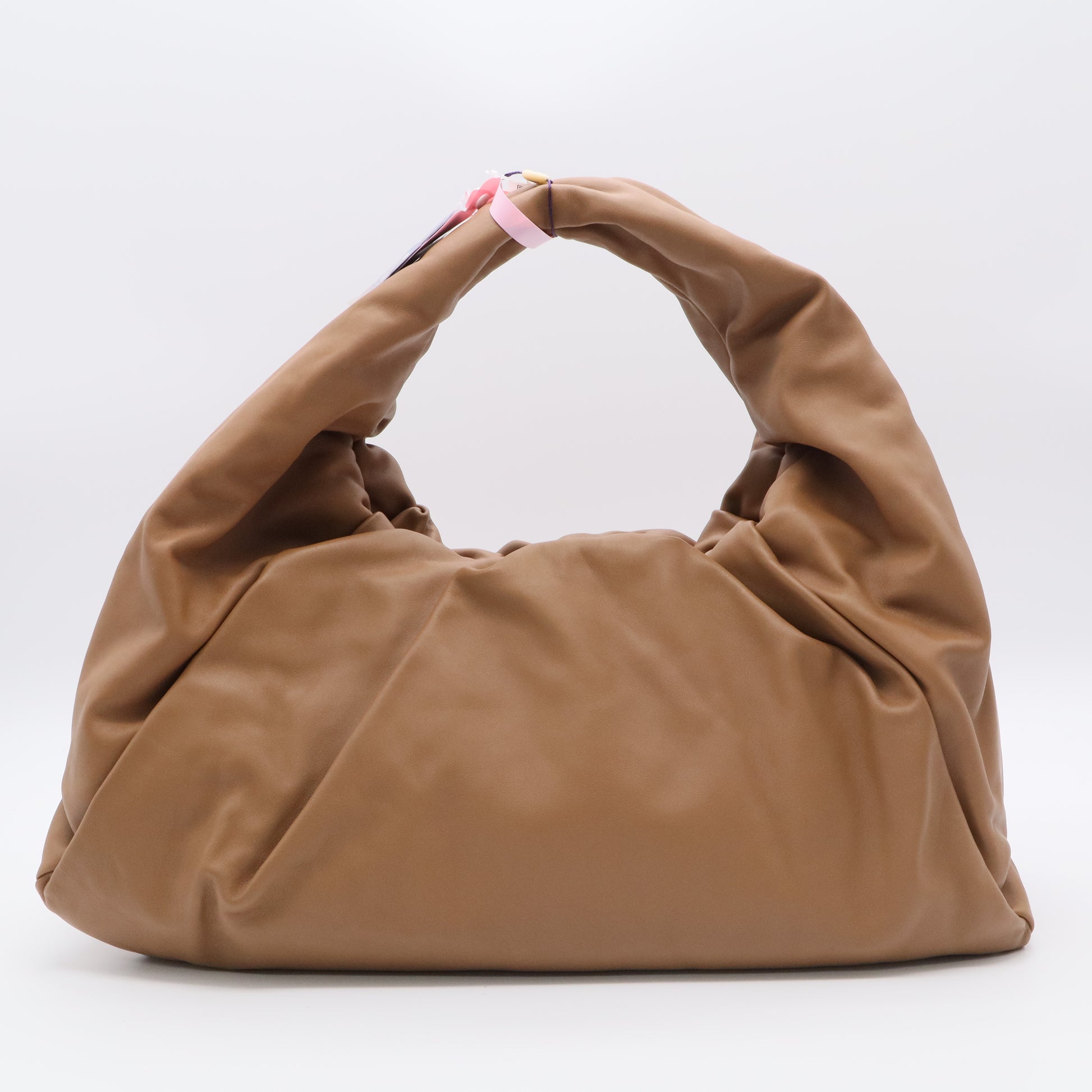 Smooth Butter Calfskin Large The Shoulder Pouch Cammello Twins