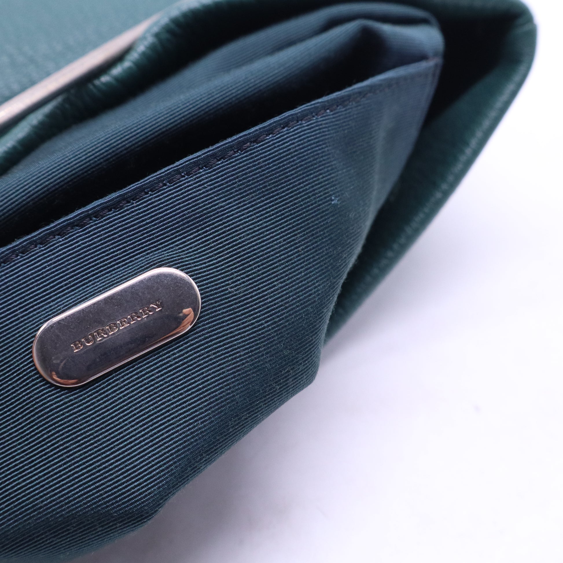 Burberry  Leather Safety Pin Clutch B21551