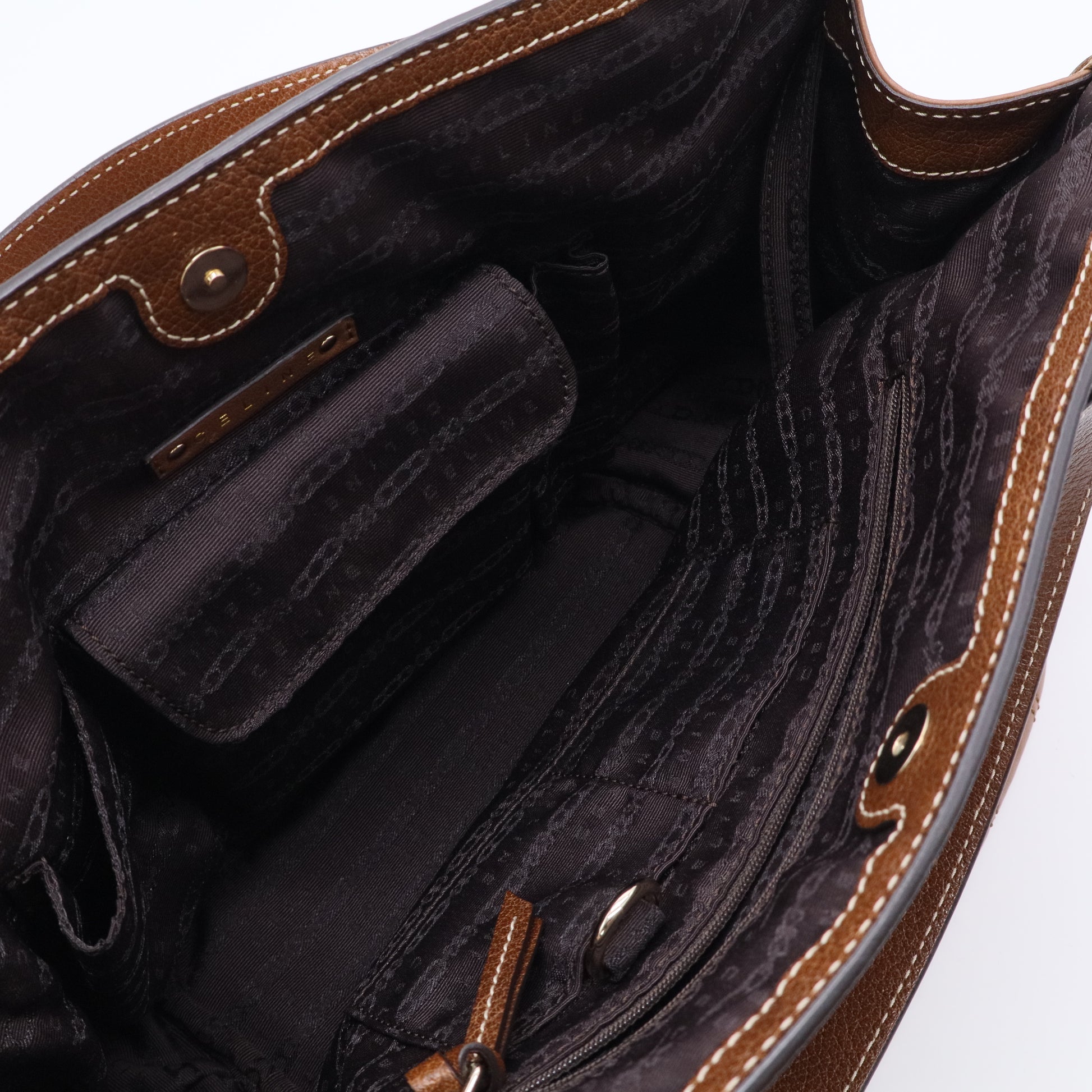 Brown Quilted Calfskin Bittersweet Bag  B20602
