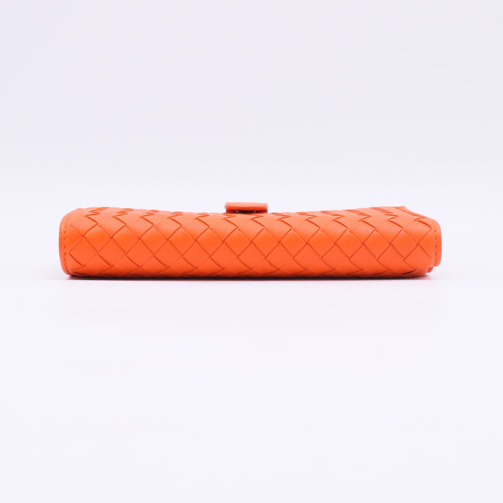 Bottega Veneta Intrecciato Nappa Leather Flap Continental Wallet W22809