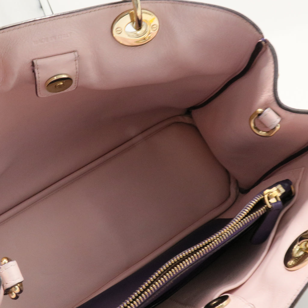 Smooth Calfskin Medium Diorissimo Tote Purple