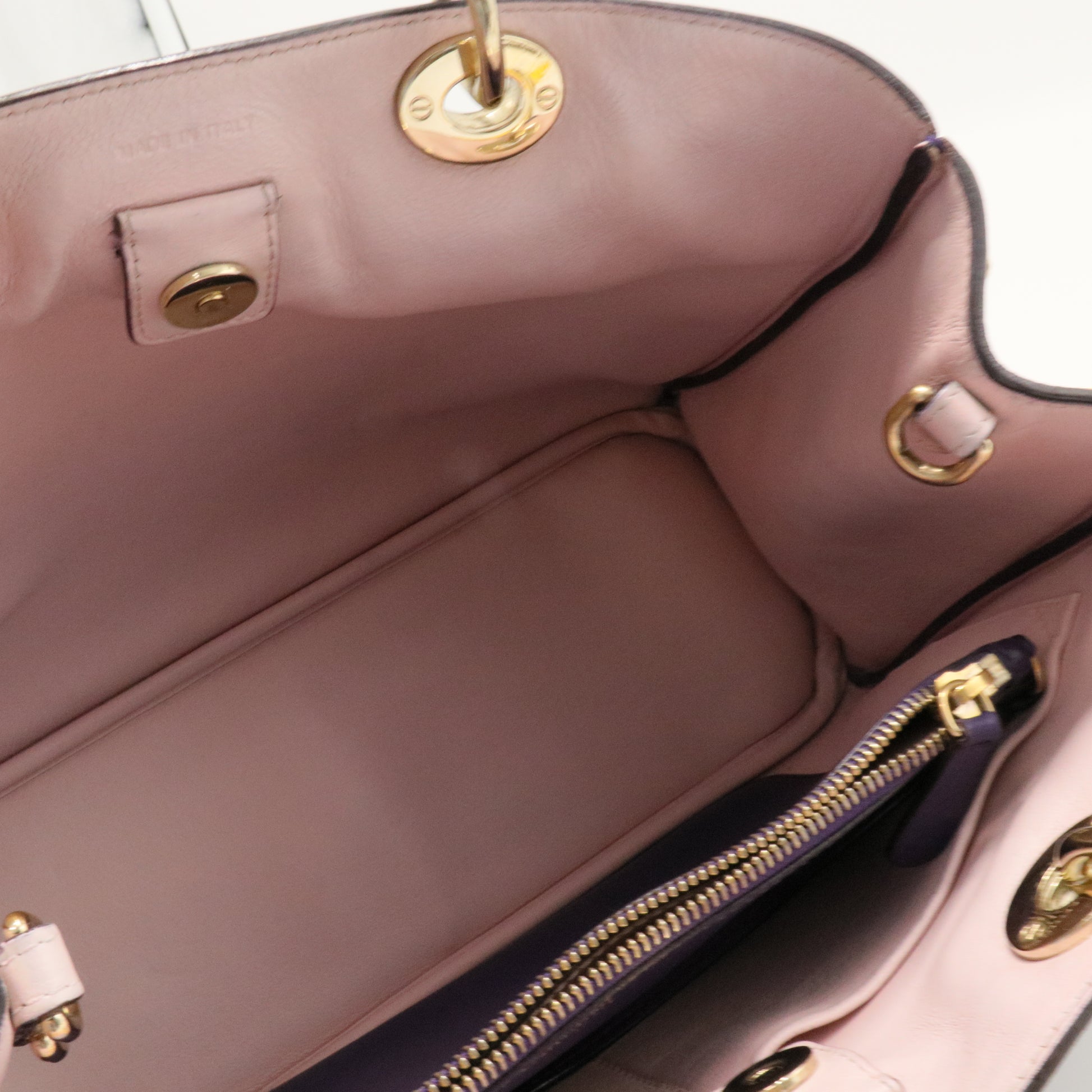 Smooth Calfskin Medium Diorissimo Tote Purple