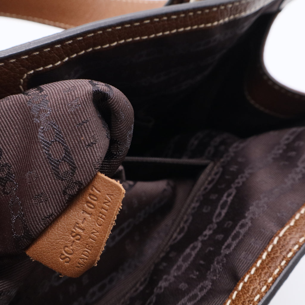 Brown Quilted Calfskin Bittersweet Bag  B20602