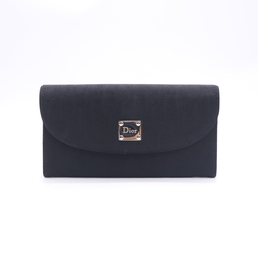 Christian Dior Oblique Monogram Canvas Continental Flap Wallet W23242