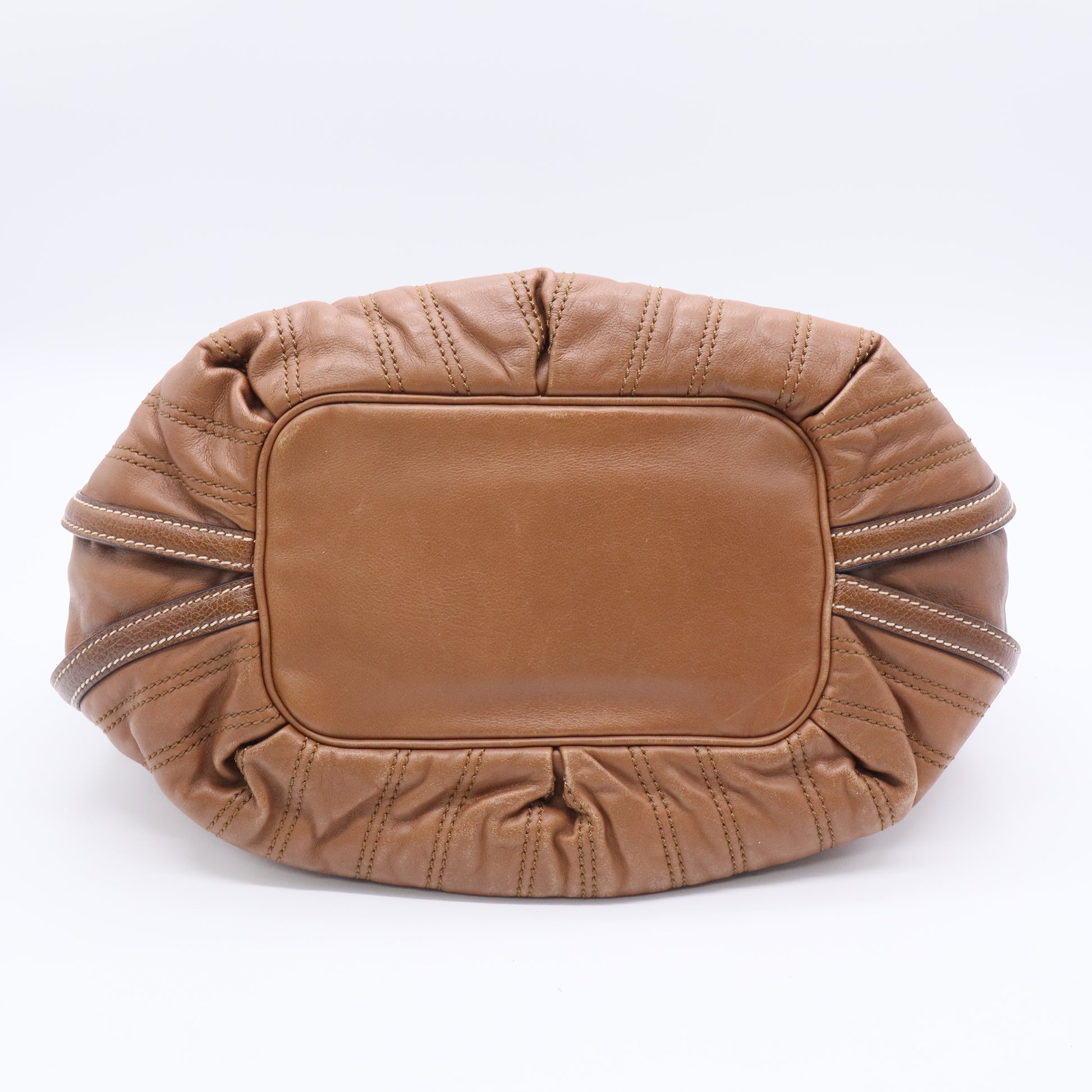 Brown Quilted Calfskin Bittersweet Bag  B20602