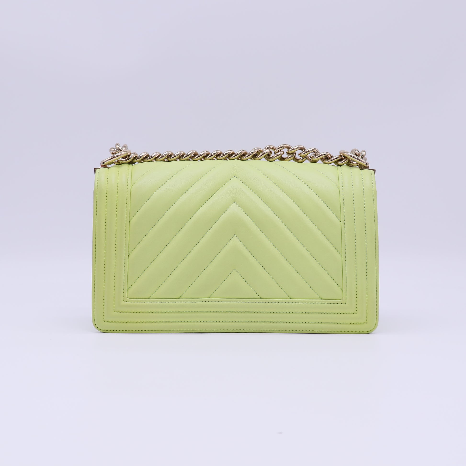 Chanel Chevron Quilted Medium Boy Flap Bag B22239