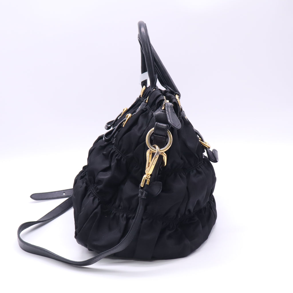 Prada Tessuto Gaufre Shopping Tote Bag twins B23554