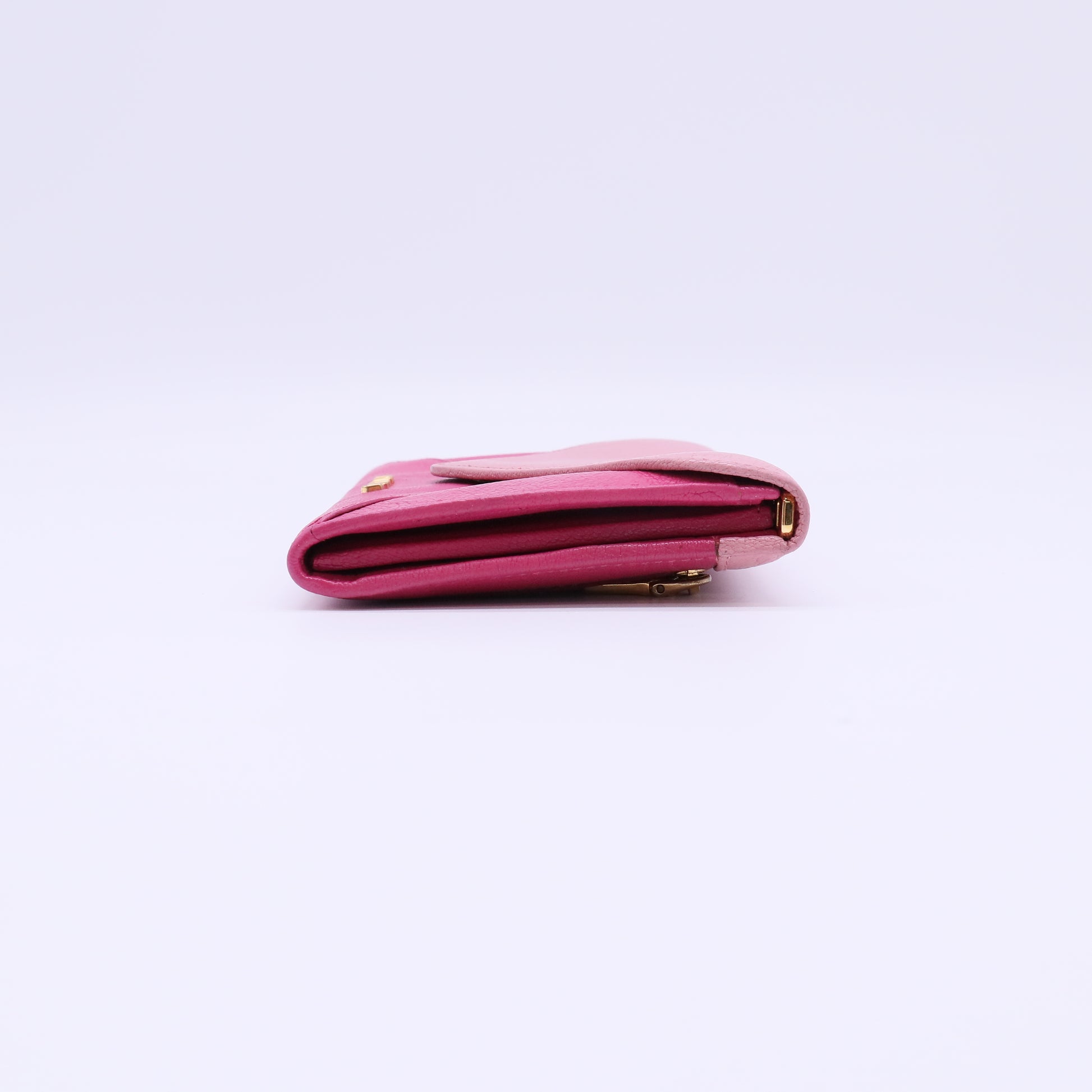Miu Miu Madras Bicolor Leather Envelope Long Wallet W22148