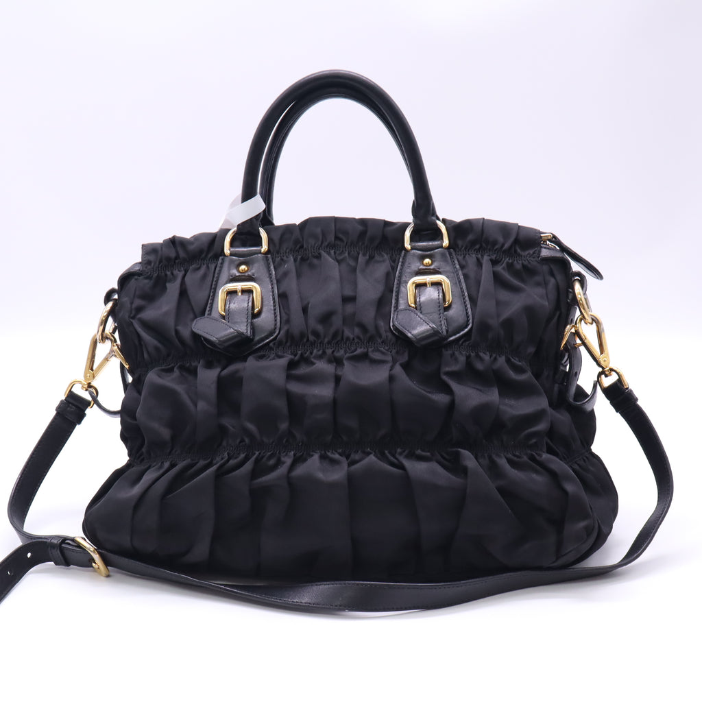 Prada Tessuto Gaufre Shopping Tote Bag twins B23554