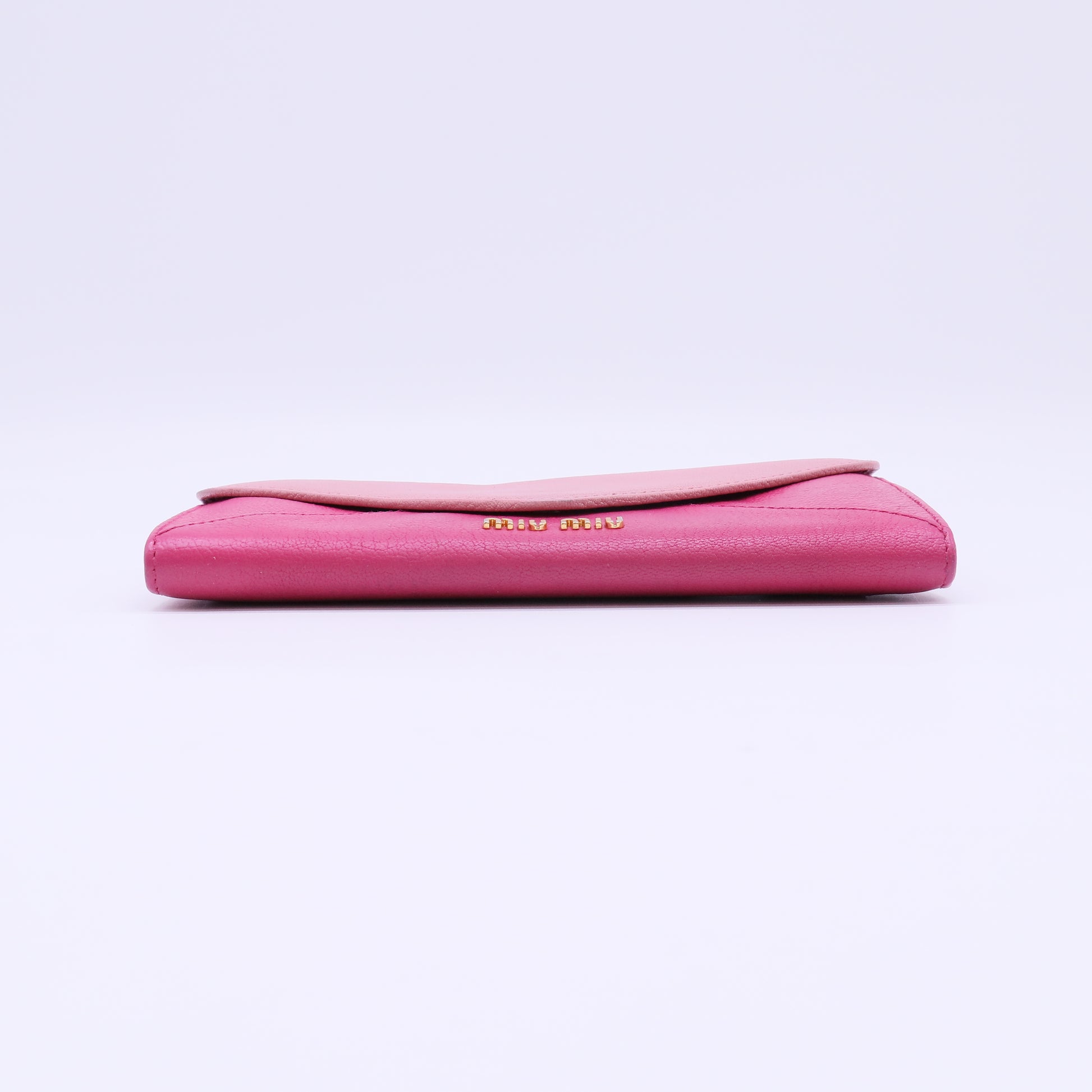 Miu Miu Madras Bicolor Leather Envelope Long Wallet W22148