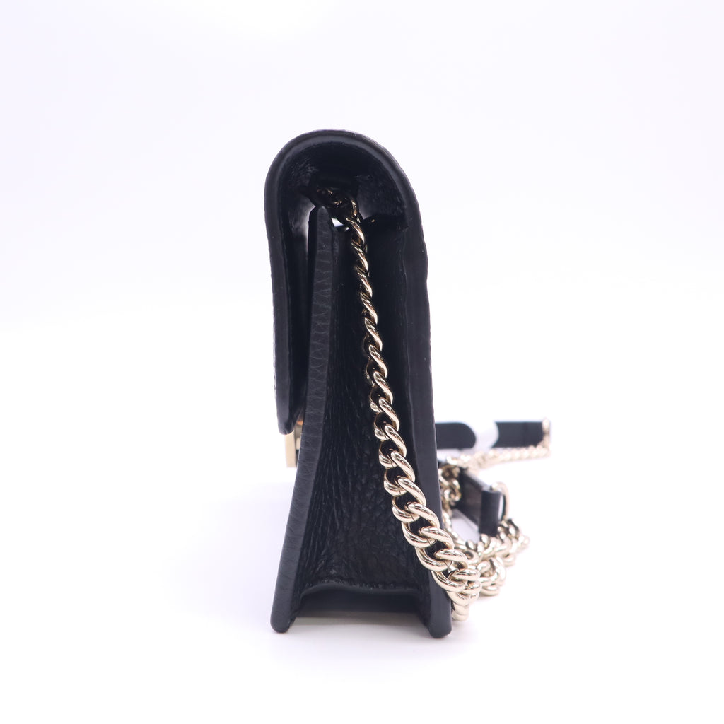 Gucci Interlocking G Dollar Calfskin Chain Wallet B24107