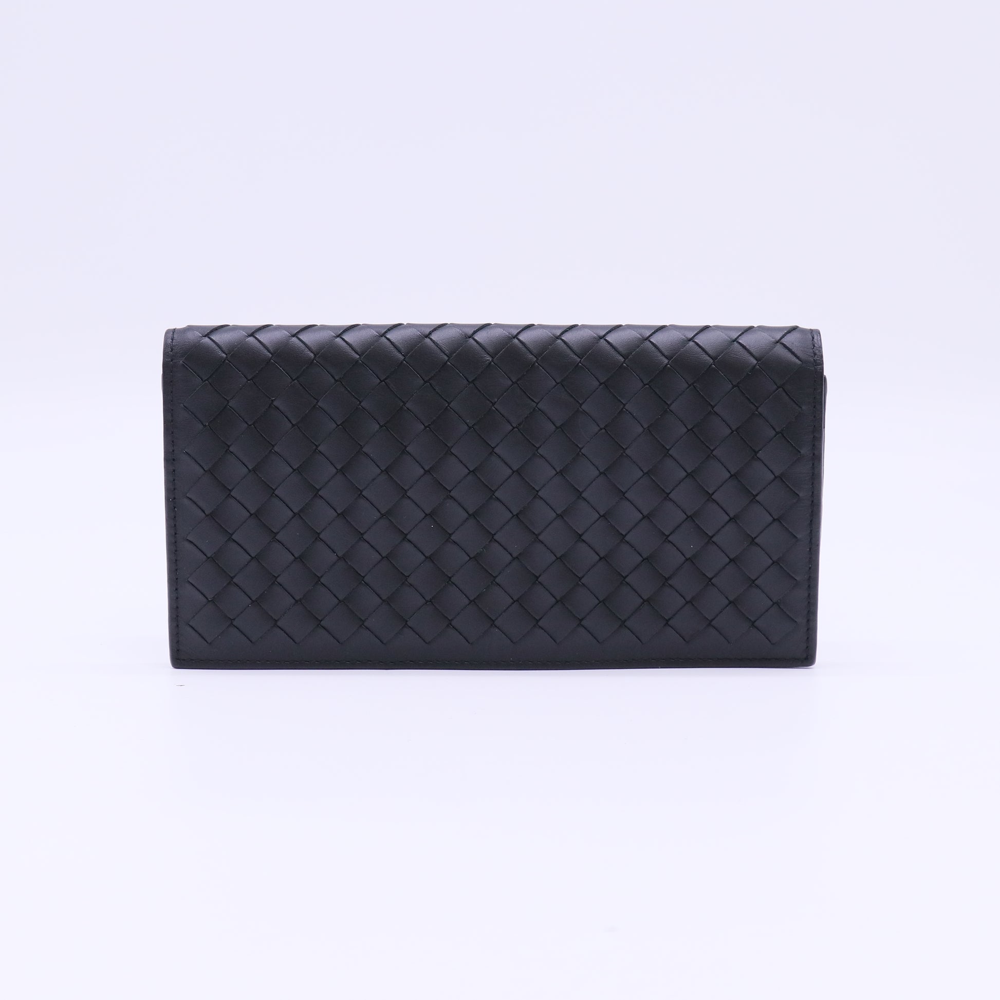 Bottega Veneta Intrecciato Continental Flap Wallet W22149