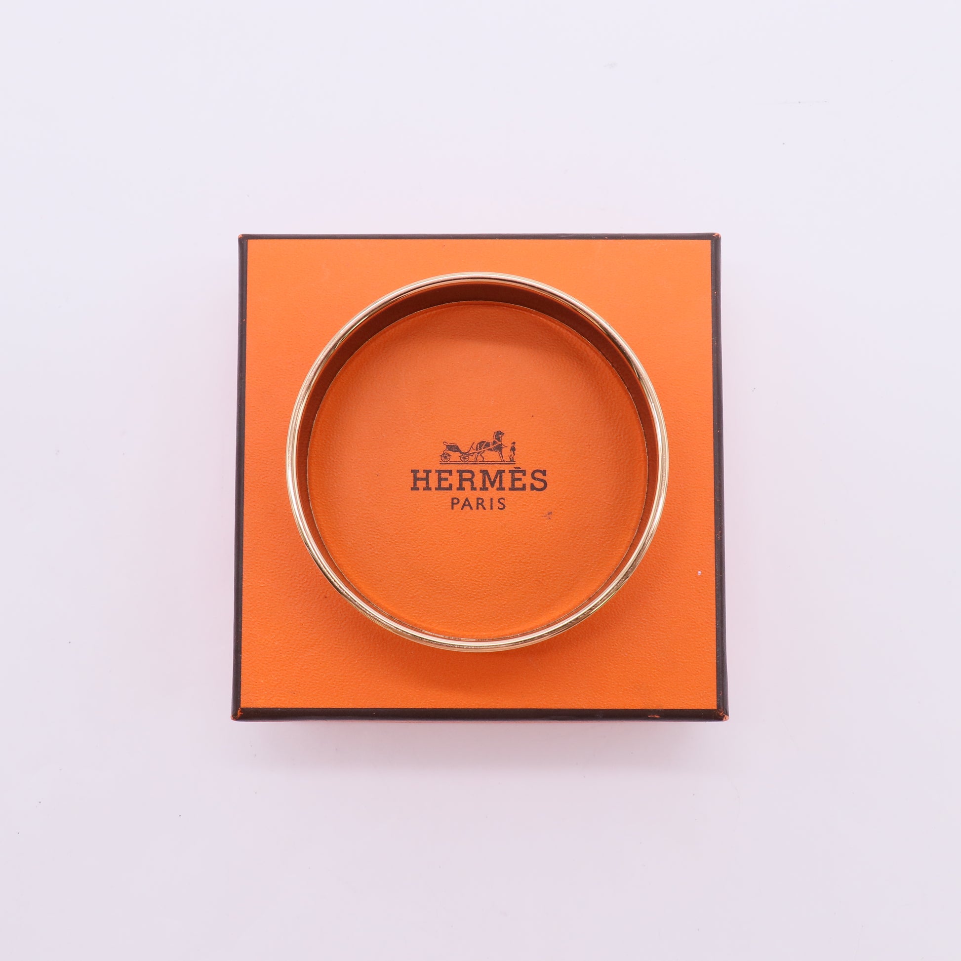 Hermès "Cuirs Marins" Printed Enamel Wide Bangle W22848