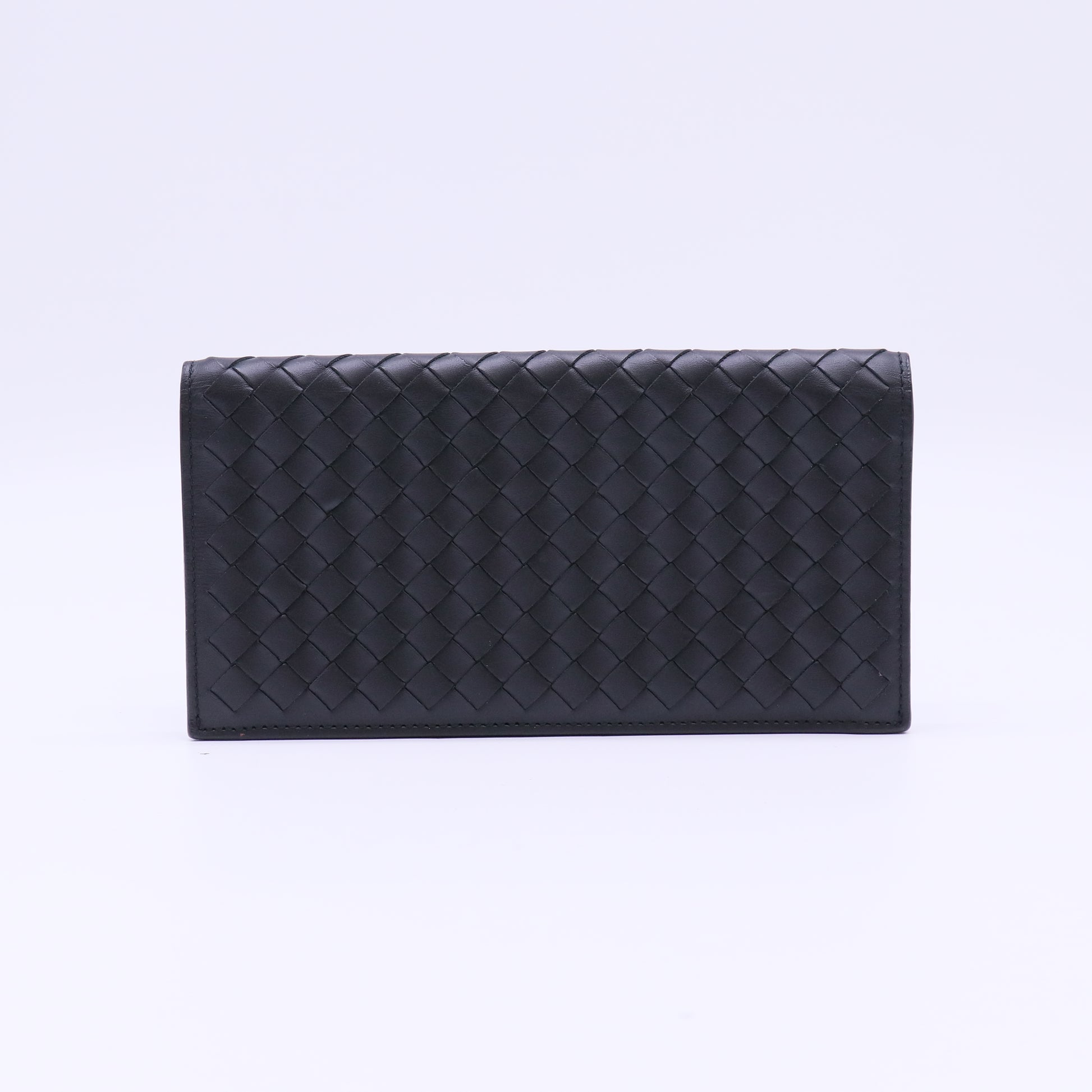 Bottega Veneta Intrecciato Continental Flap Wallet W22149