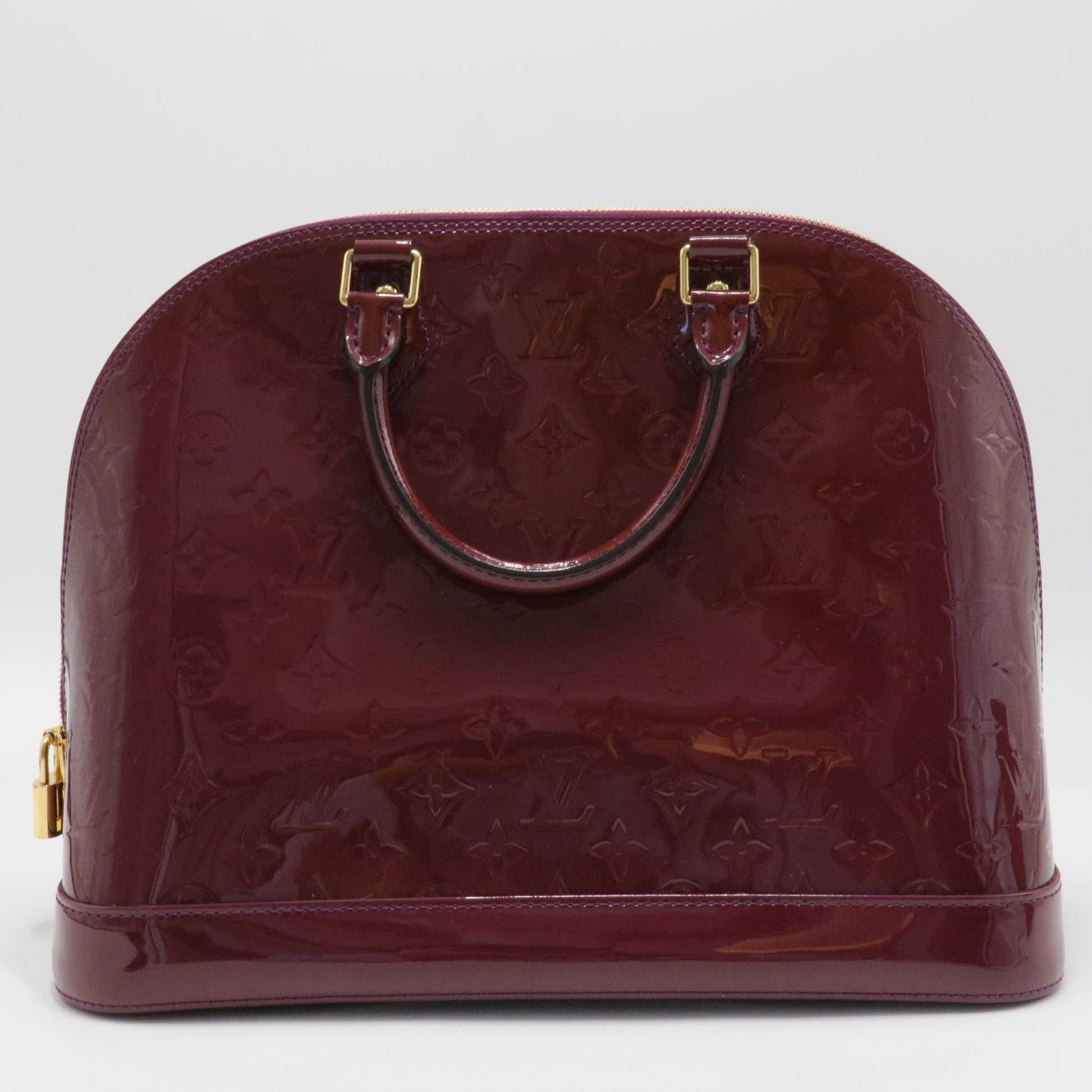 Alma Handbag Monogram Vernis MM