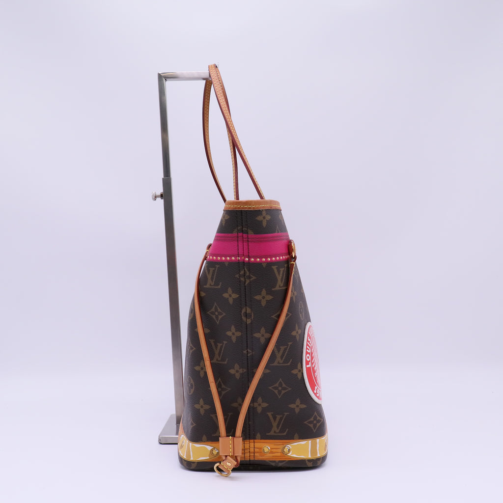 Louis Vuitton 2018 Limited Edition Summer Trunks Neverfull MM Tote Bag B22455